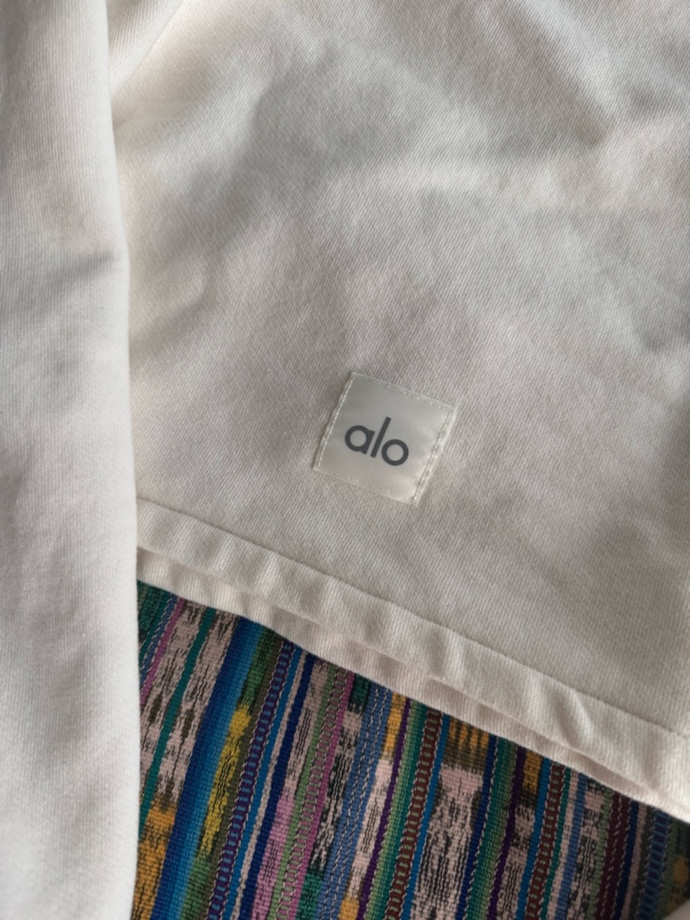 ALO Yoga Cream Cropped Ribbed Turtleneck Sweater - Picture 5 of 5